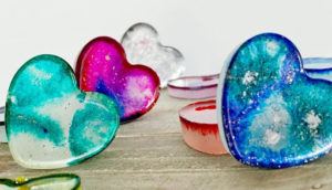 Resin Valentine Hearts